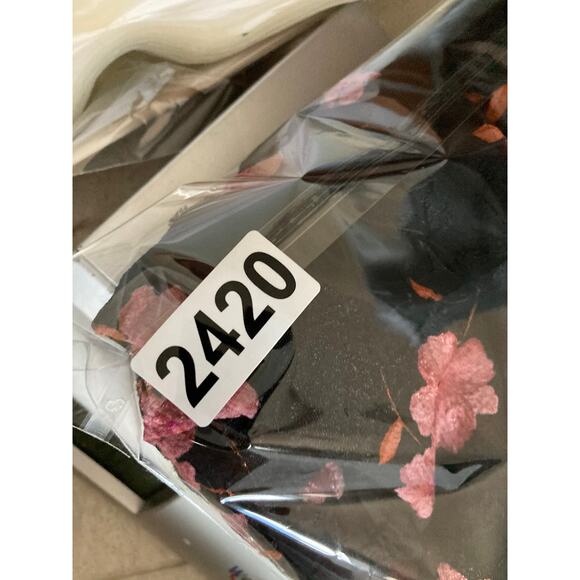 Draper James Mini Dress Small Floral Puff Sleeve Fit Flare Floral Pink Classic - Picture 14 of 15